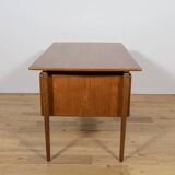Bureau en teck autoportant de style moderne du milieu du XXe siècle, Danemark, années 1960