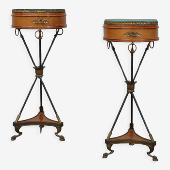 Pair of Empire style nightstands