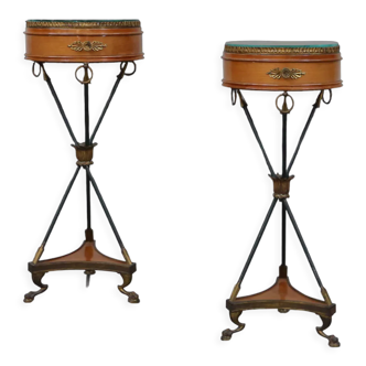 Pair of Empire style nightstands