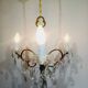 3-light bronze chandelier