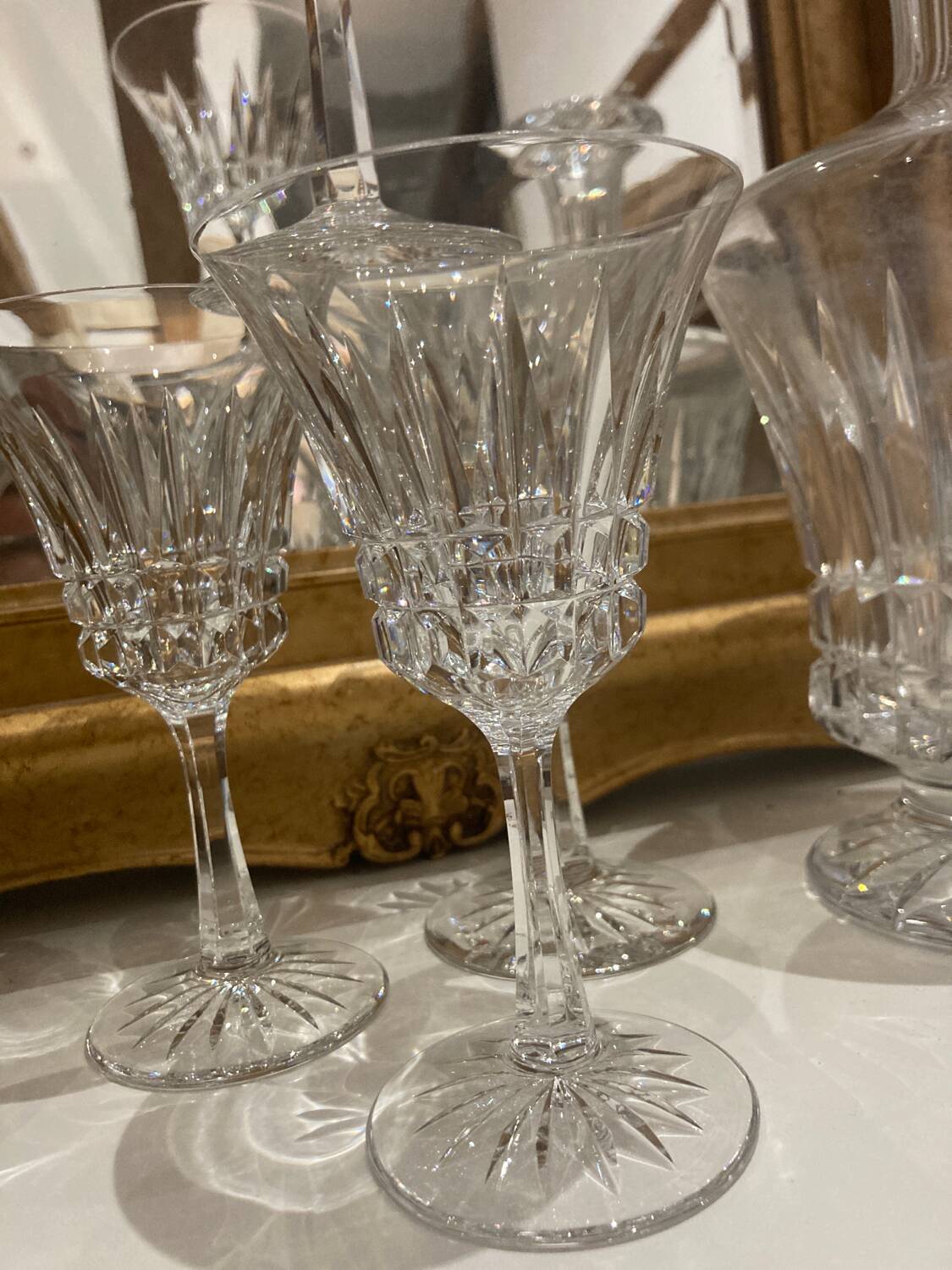 4 Villeroy & Boch crystal stemmed glasses