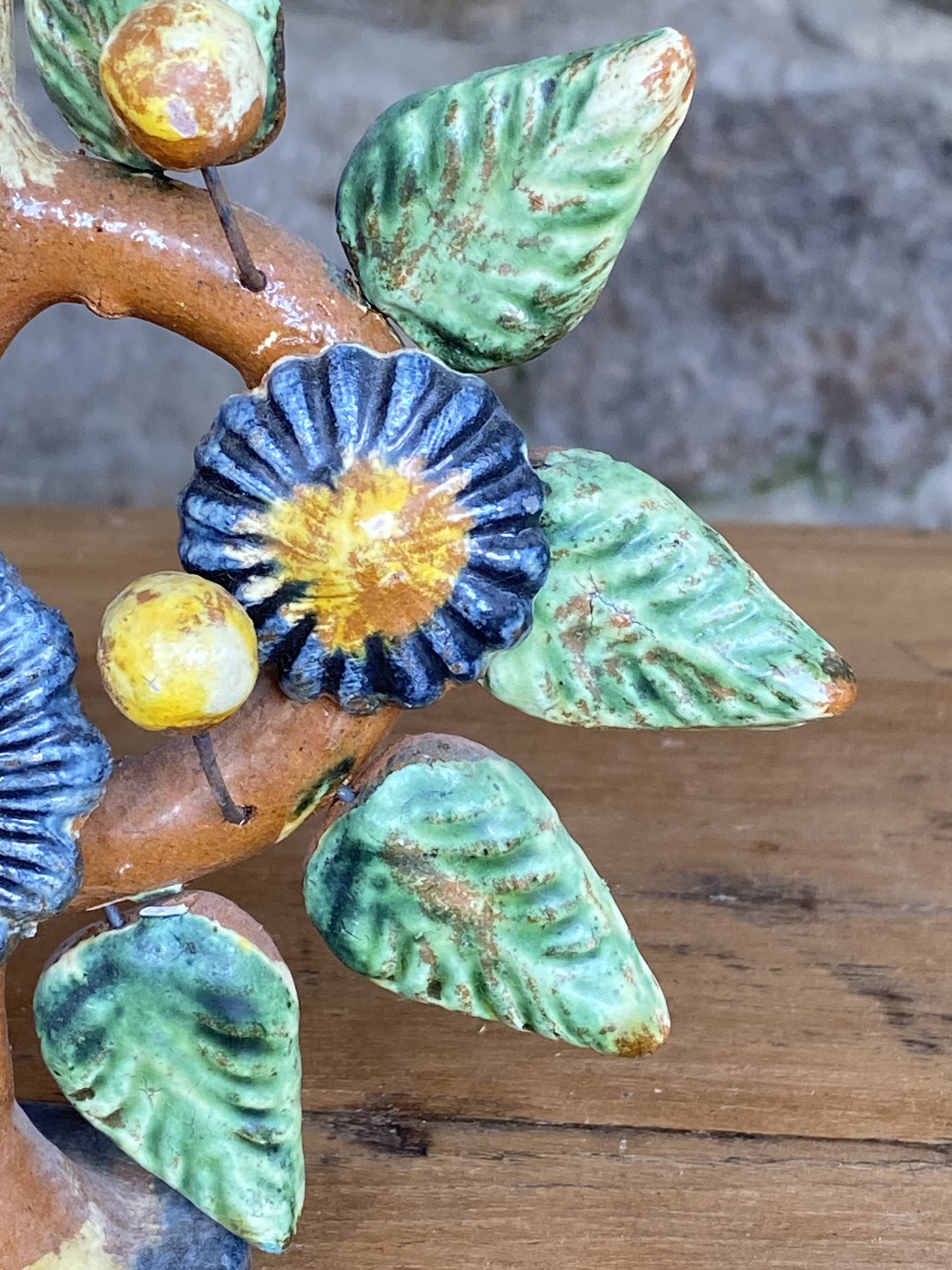 Aurelio FLORES, tree of life shaped candlestick