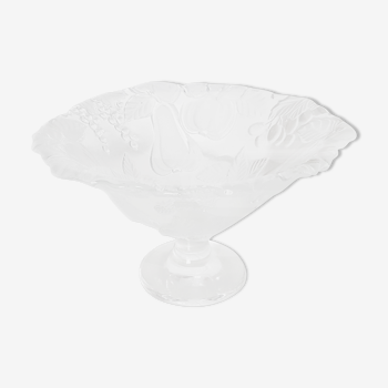 Cast glass fruit cup