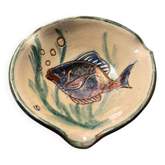 Ceramic bowl signed Diaz Costa – fish design – Spain