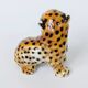 Porcelain leopard statuette, Ronzan, Italy, 1950s