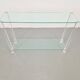 Table console en verre et acrylique The Hague de Bor Design, années 1990.