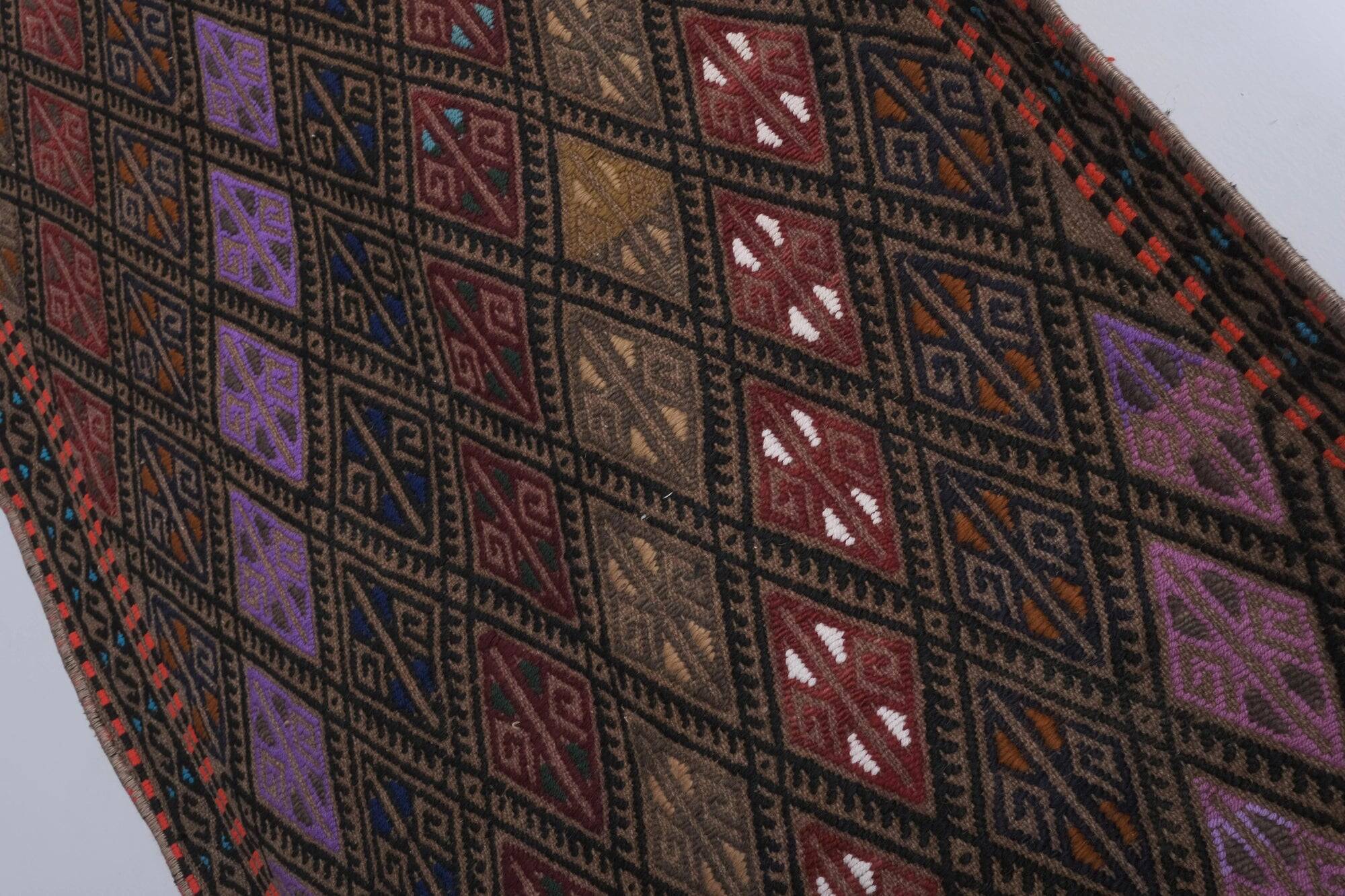 Vintage Turkish hallway rug 65x490 cm