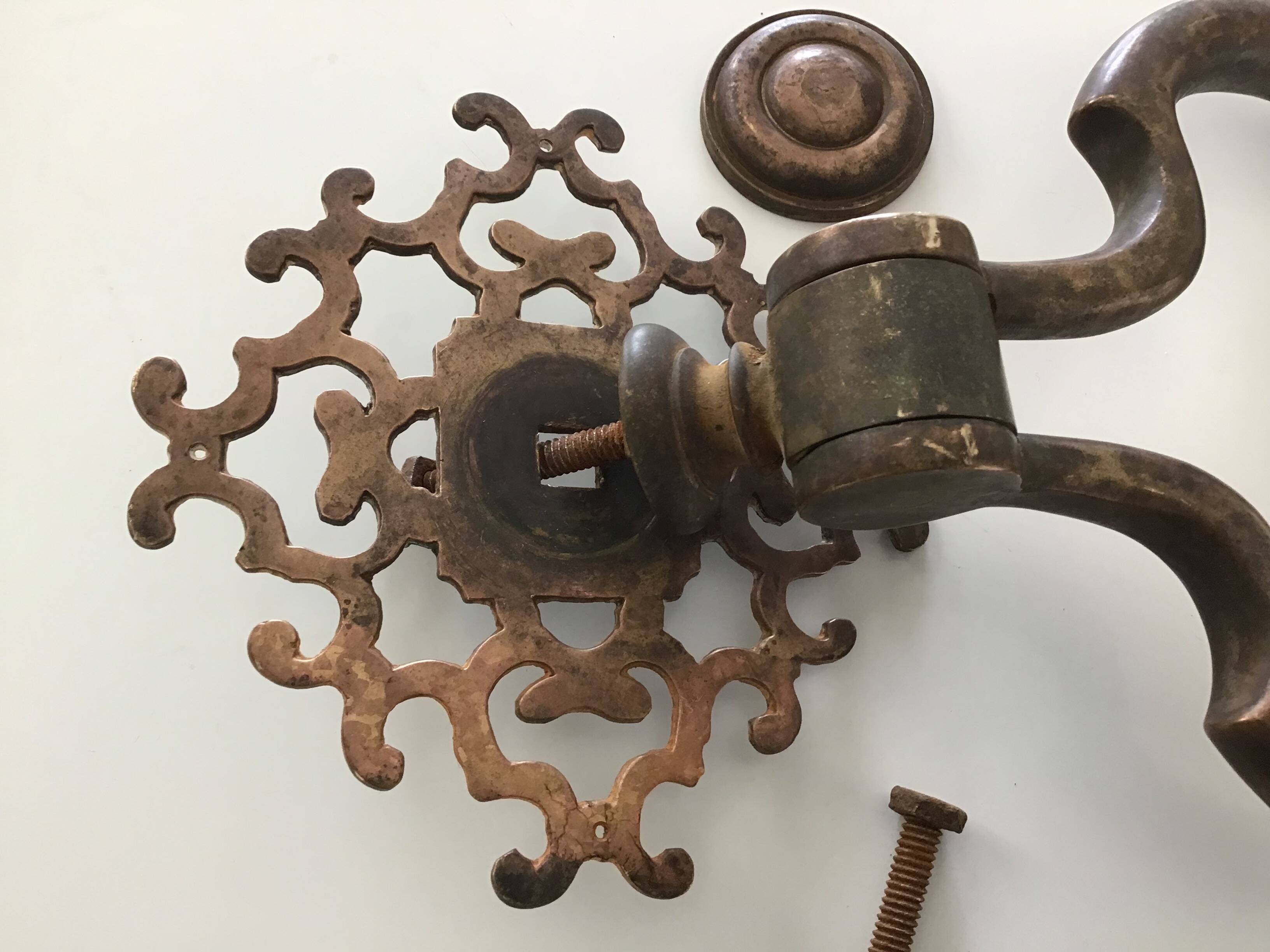 Antique bronze door knocker