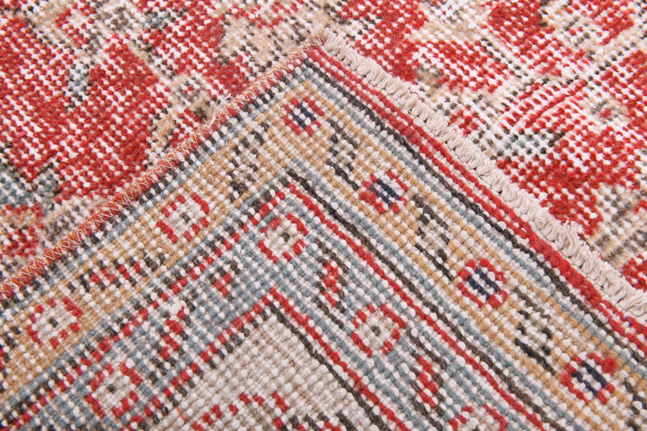 6x10 red classic floral vintage rug 314x197cm