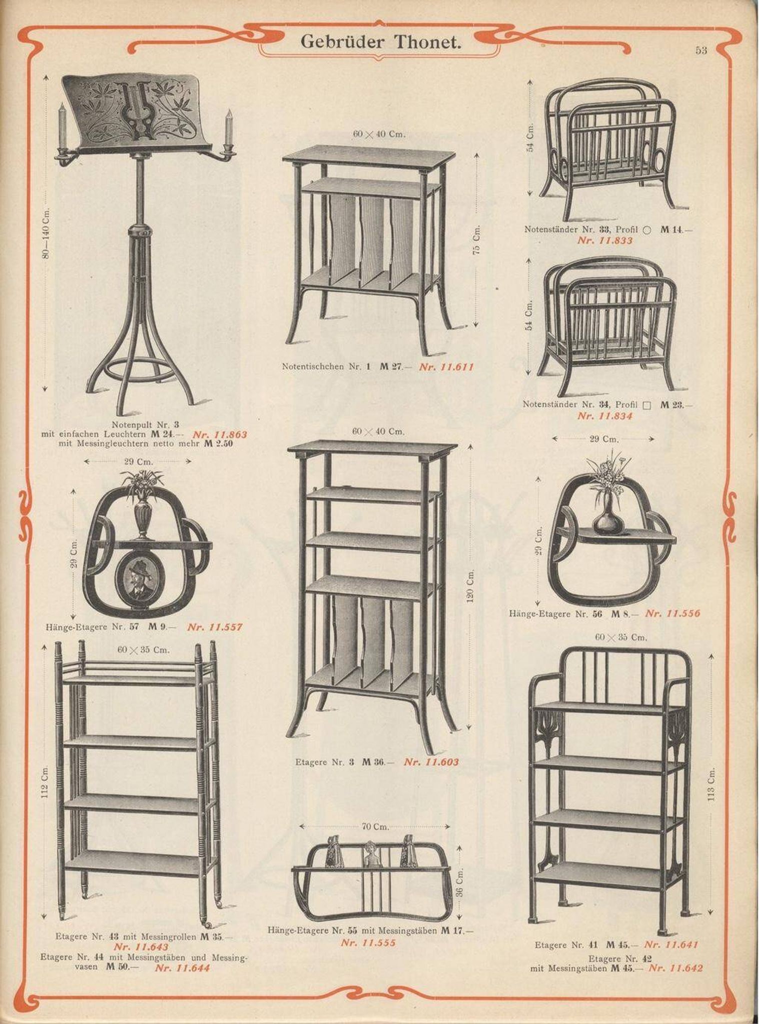 Porte-revues en bois cintré no.33 par Thonet