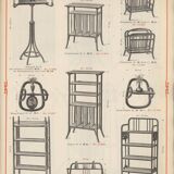 Curved wooden magazine rack no.33 by Thonet