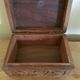 Black Forest style vintage carved wooden box Jewelry box 11
