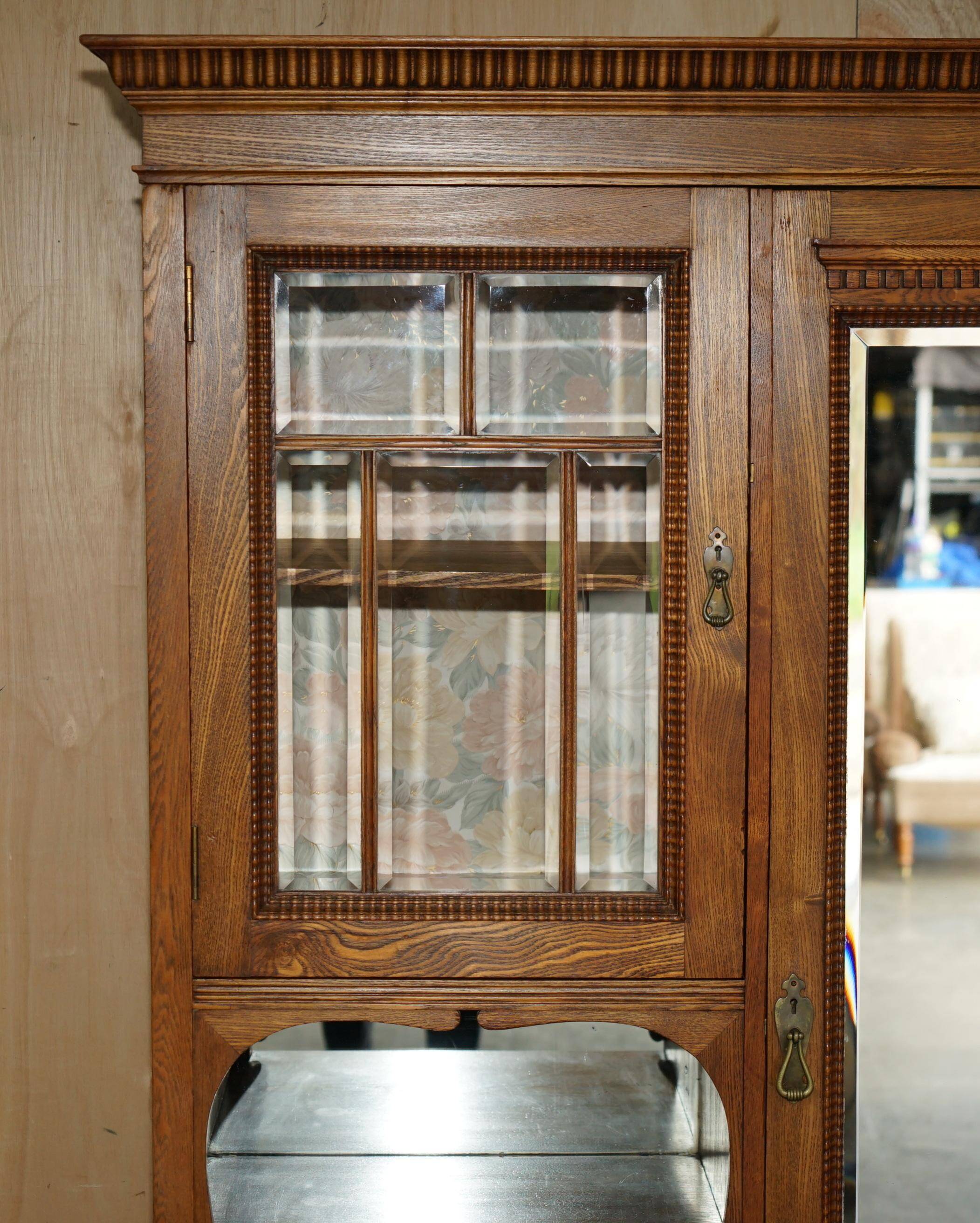 Compactum wardrobe Liberty tiger oak Art Deco style