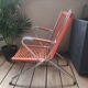 Armchair foldable child vintage 60's "scoubidou" orange