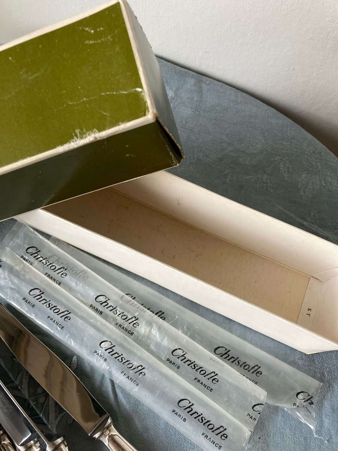 12 Christofle cheese knives