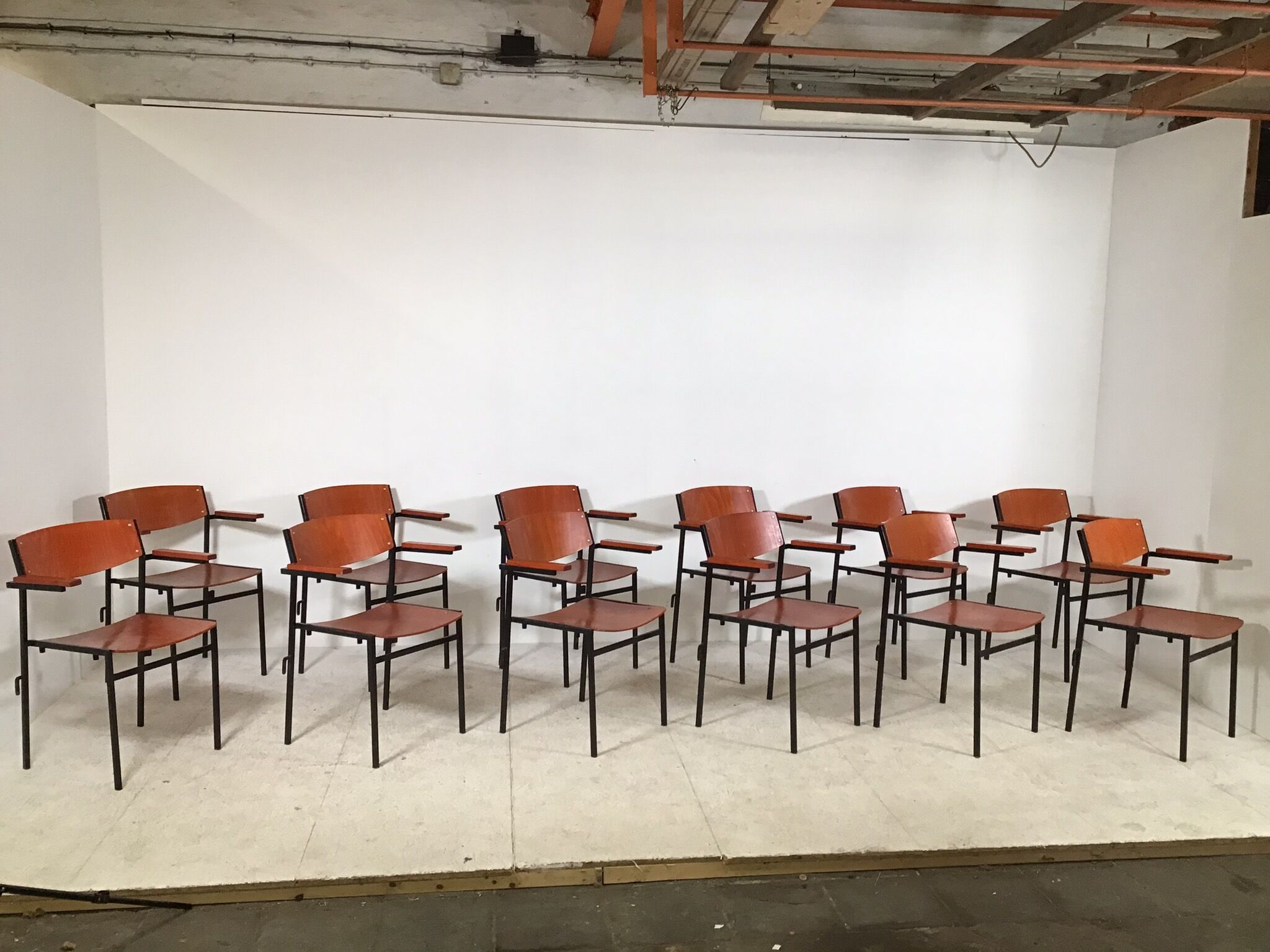 Chaises de salle à manger hollandaises vintage conçues par Gijs van der Sluis