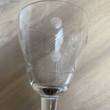 Set of 6 engraved wine glasses