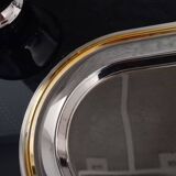 Vintage duo silver metal lunch set 2 cups