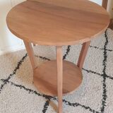Solid walnut pedestal table