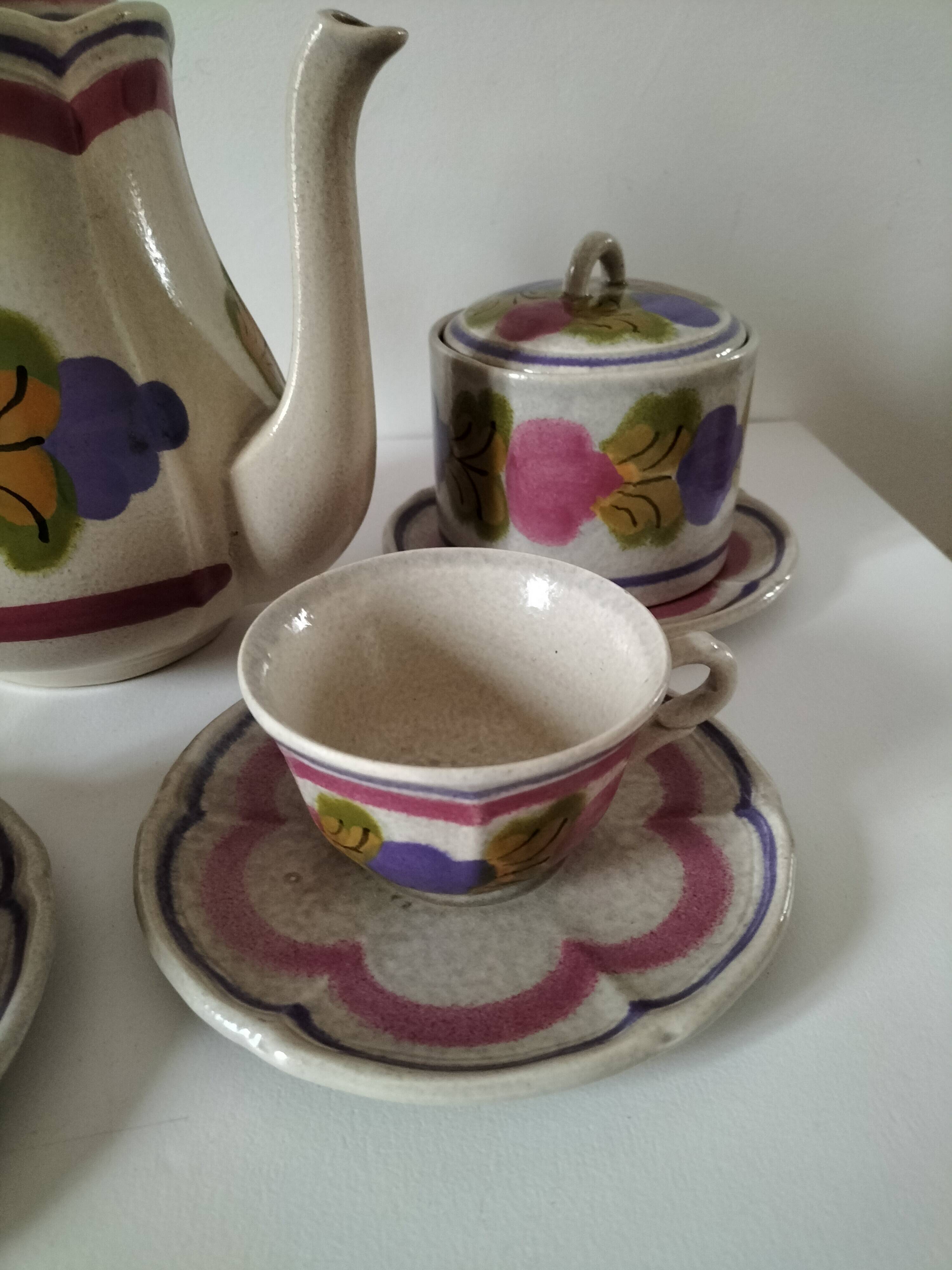 Ninon Coffee Service from Pornic Earthenware