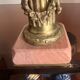 pair of antique bronze candlesticks
