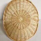 Natural wicker presentation basket