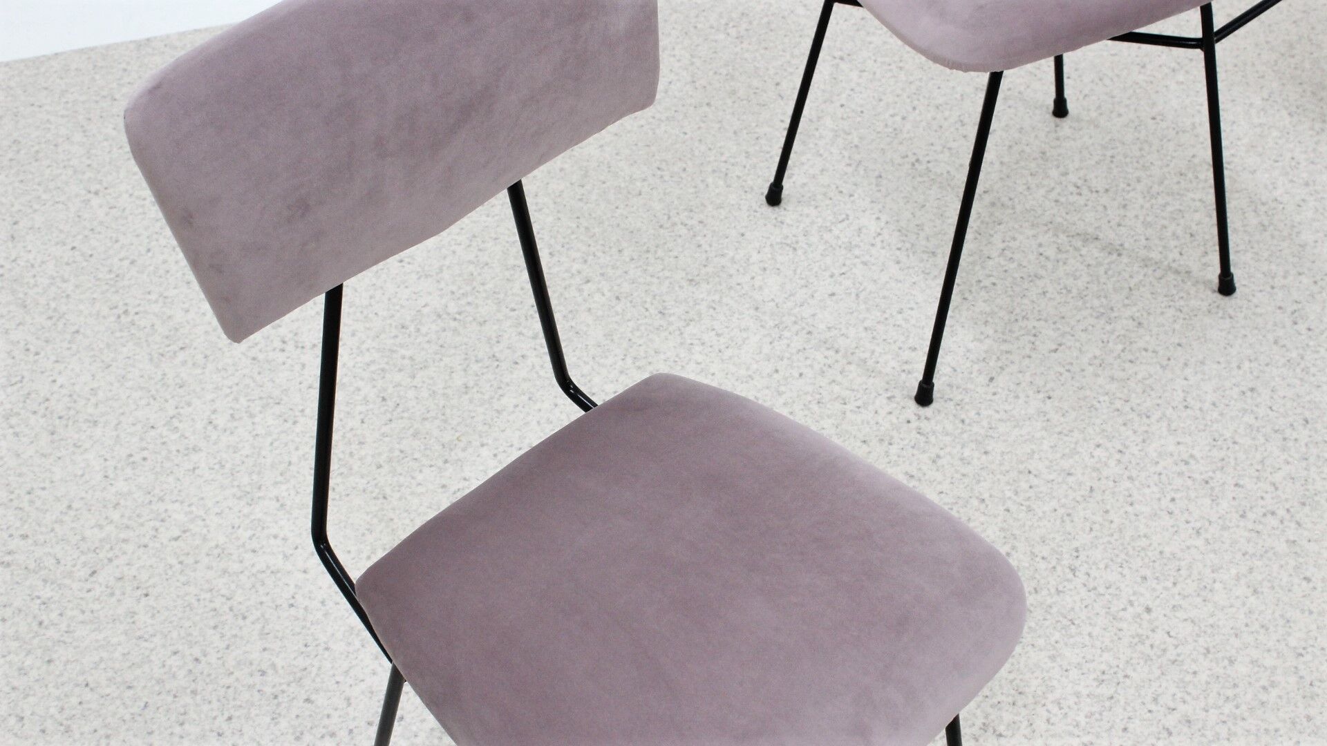 Set of 4 Italian mid century style dining chairs 1950s