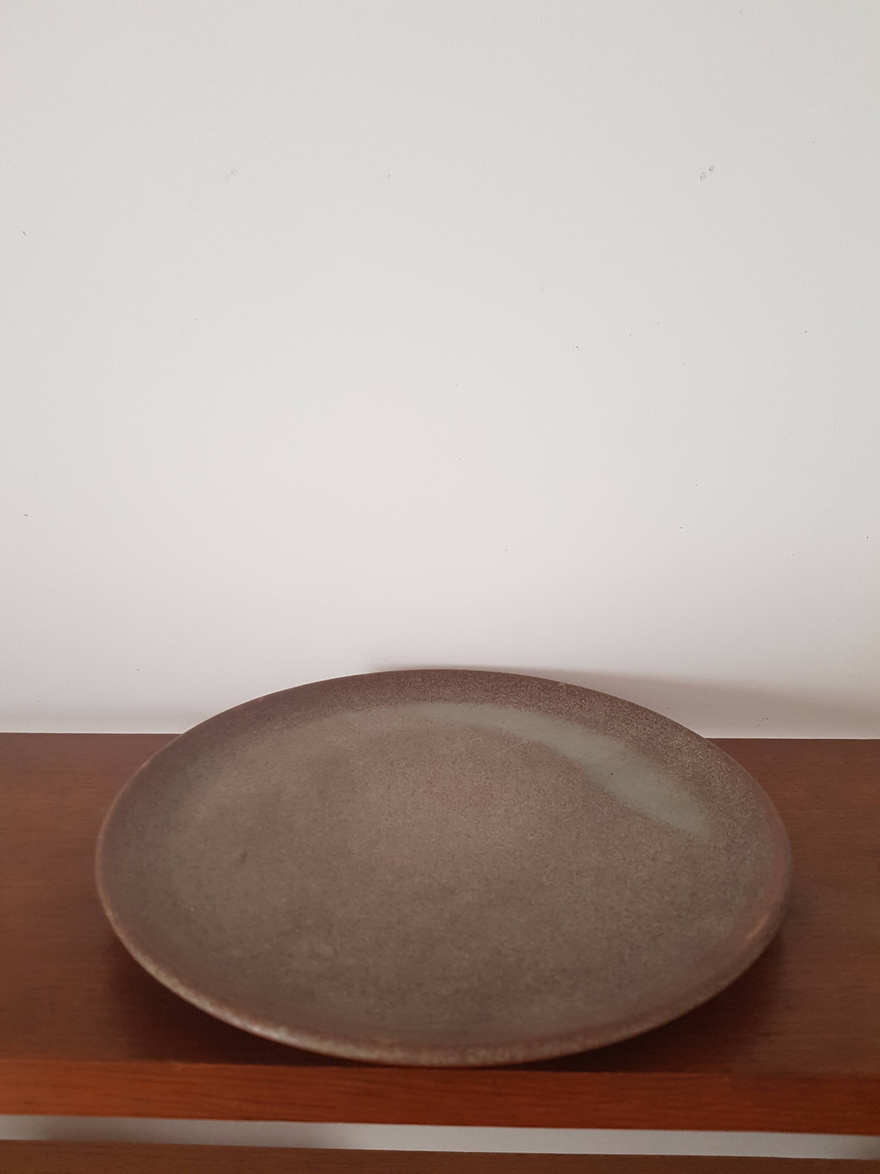 Vintage stoneware plate