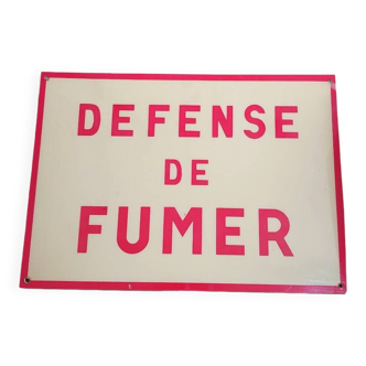 Panneau Défense de fumer