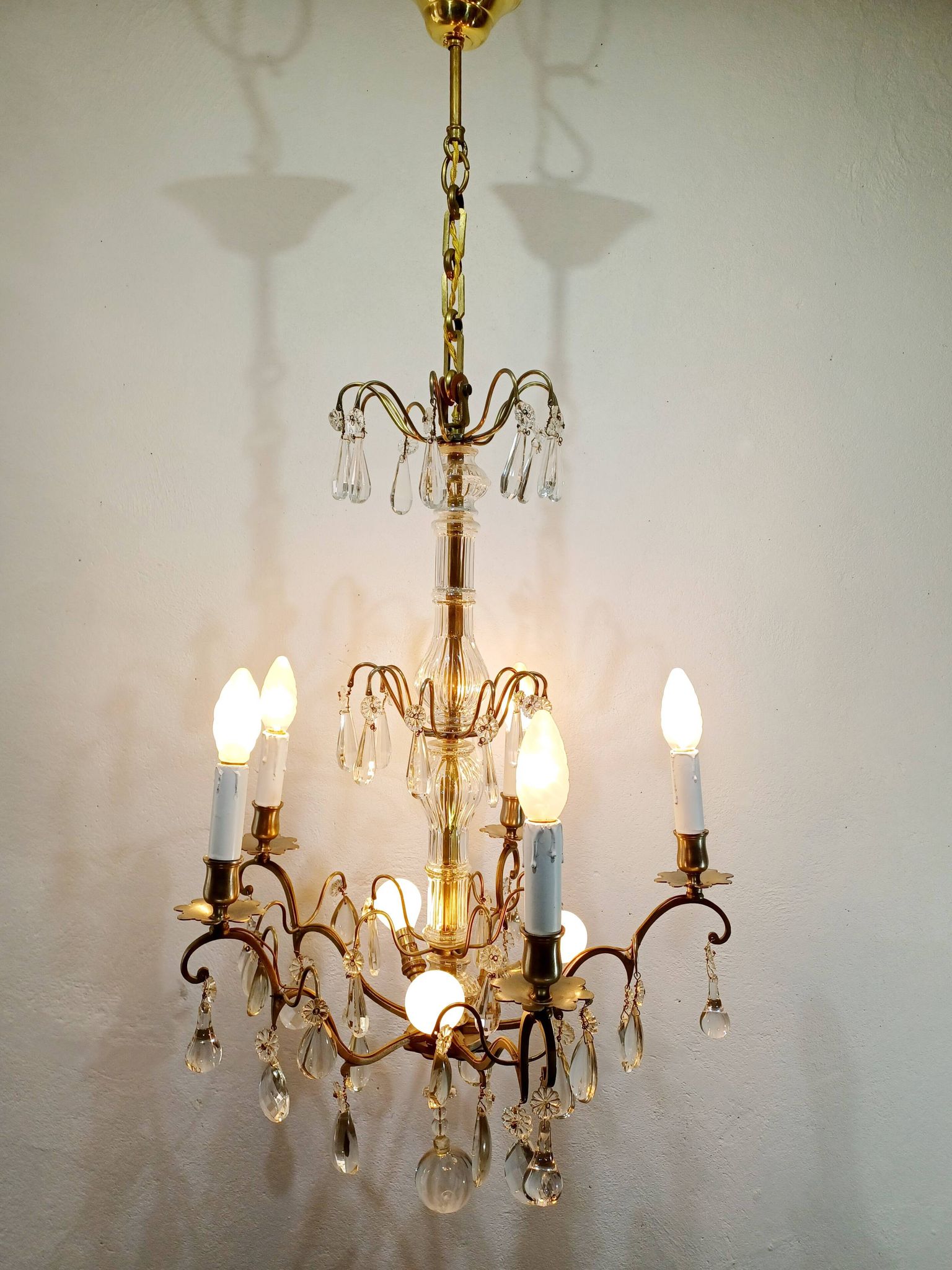 Lustre 5 lumières cristal