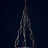 Charming pink Art Deco alabaster pendant, 1940s