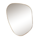 IRREGULAR TRAPEZE MIRROR ORGANIC GOLDEN BRASS MINIMALIST