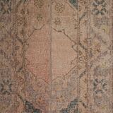 Vintage Turkish Oushak Handwoven Rug 56x396 cm