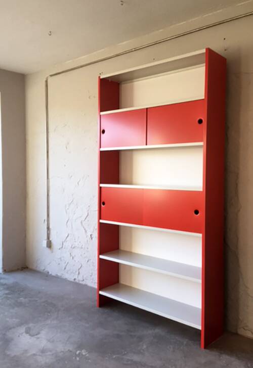 Metal modular storage system with compartments