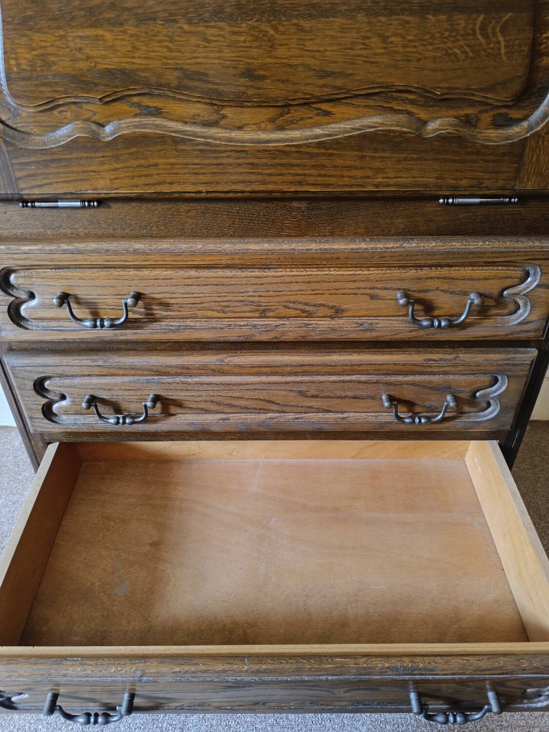 Vintage solid wood bar cabinet