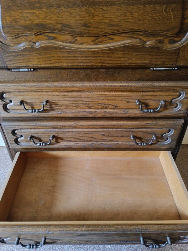 Meuble bar en bois massif vintage