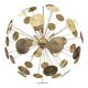 Handmade Hammered Sputnik Candlestick in Gold