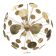 Handmade Hammered Sputnik Candlestick in Gold