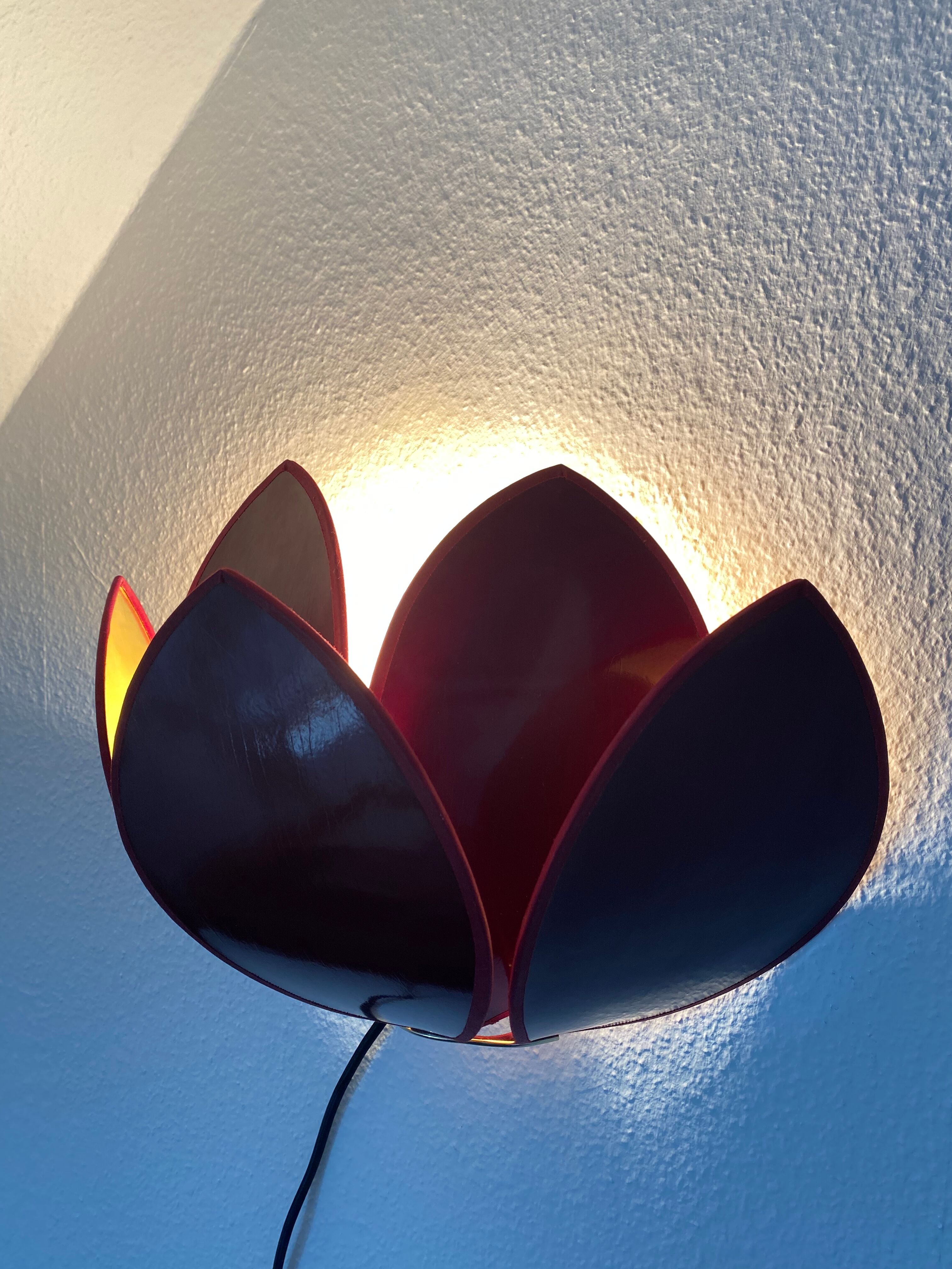 Lotus flower sconces