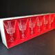 Set of 9 crystal glasses – Tuilerie model by Cristal d’Arques