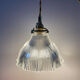 Suspension abat-jour vintage holophane