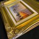 HSP Paris Porte St Denis painting signed William ec. XX° cf. Laloue Cortès + frame