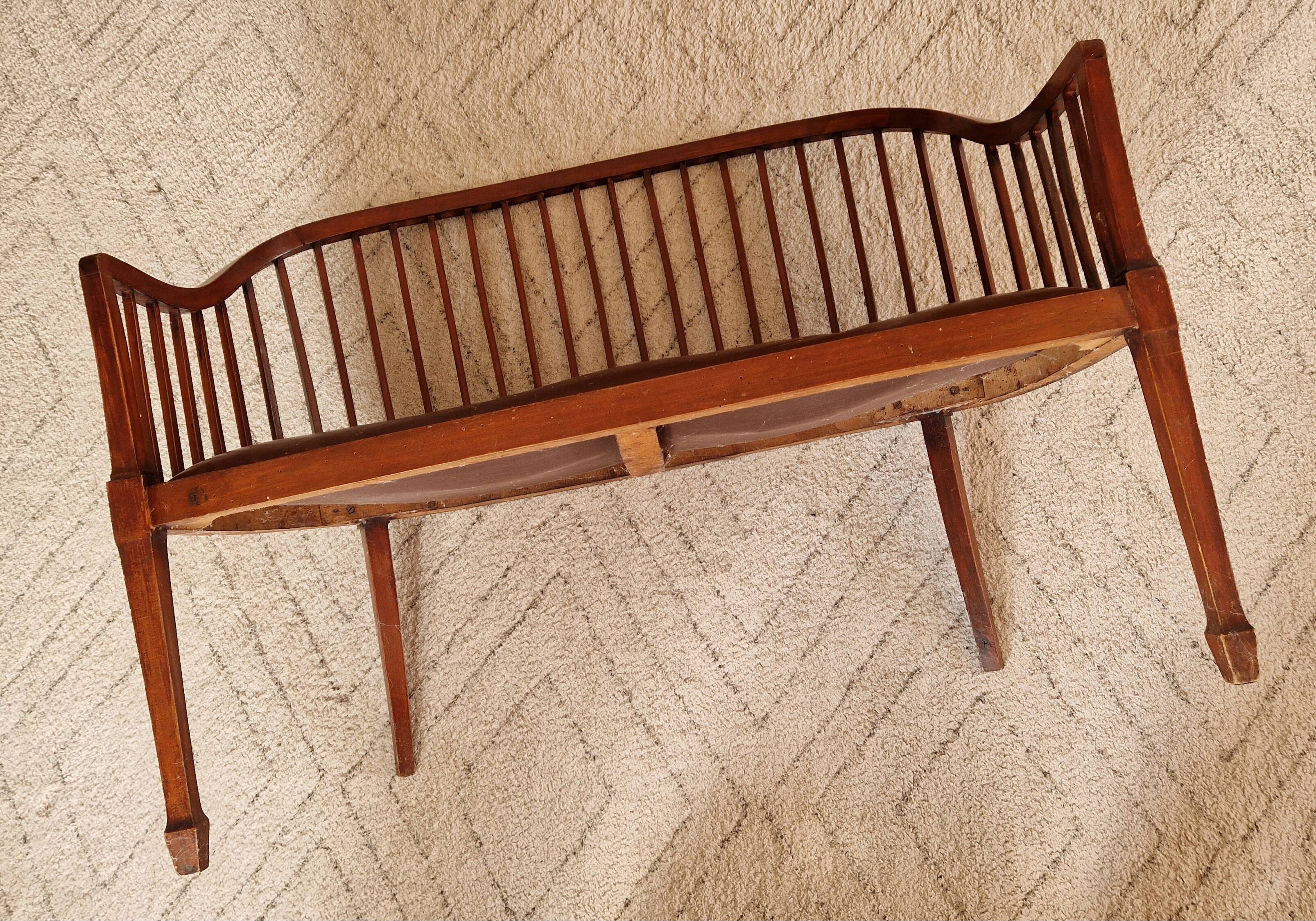 Small Art Deco bench and armchairs in beech, 1930s