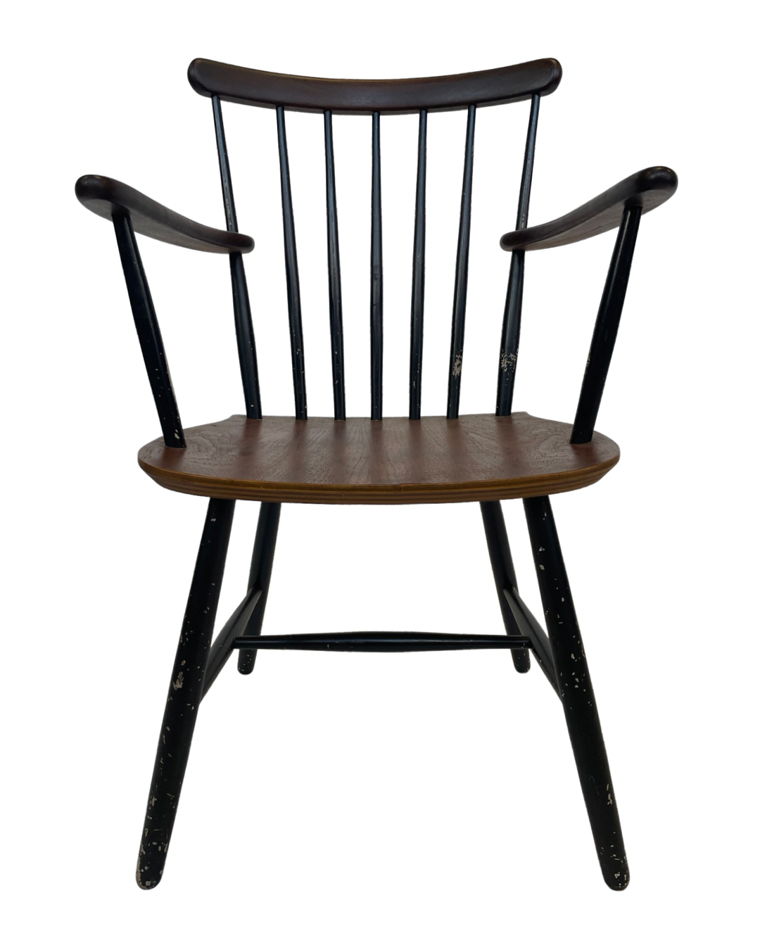 Chaise de bar vintage avec accoudoirs Billund Traevarefabrik Denmark Design