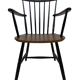 Chaise de bar vintage avec accoudoirs Billund Traevarefabrik Denmark Design