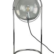 Lampe à boule de table space age design verre métal, 60s 70s