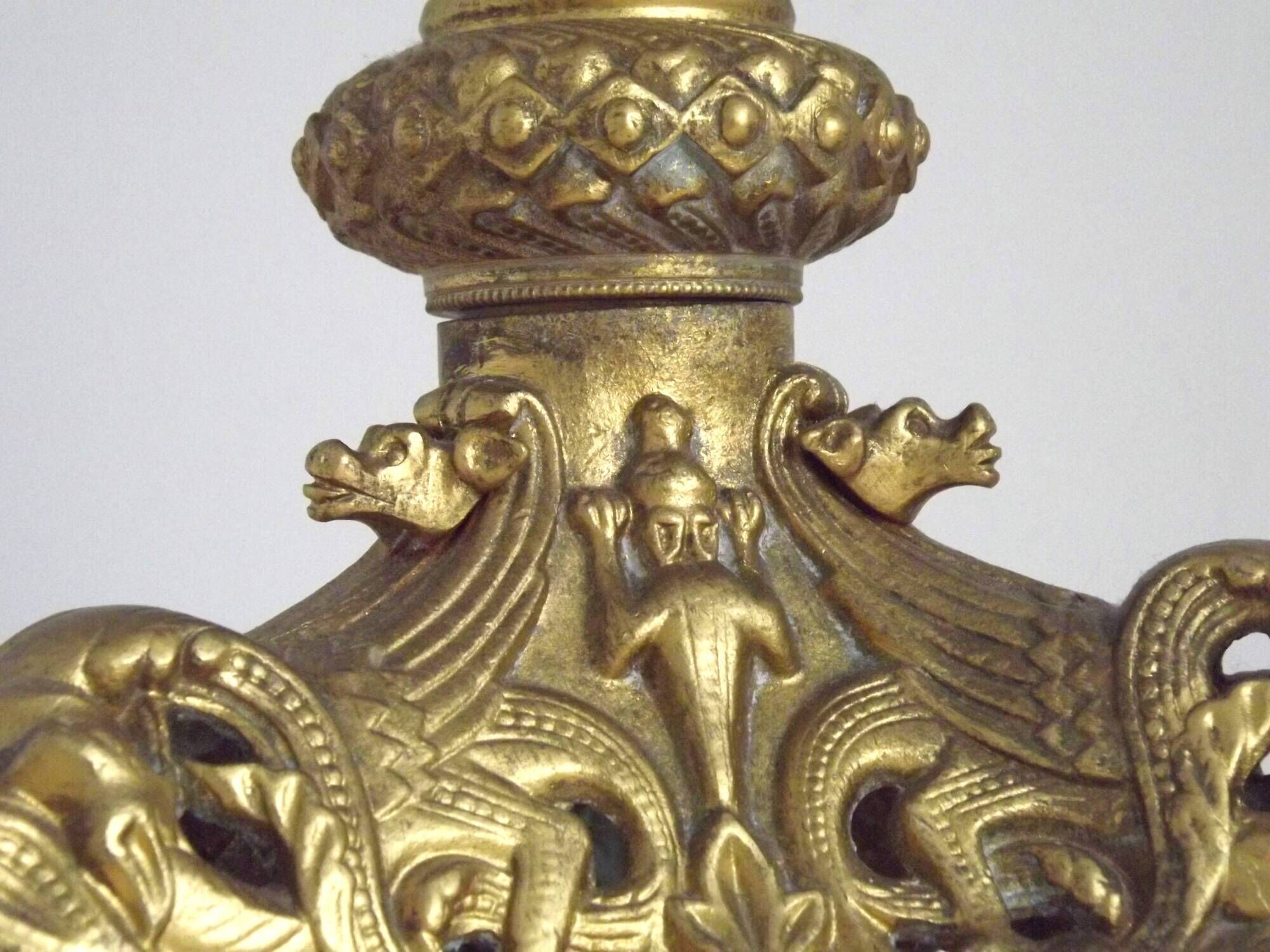 Magnificent French Louis XVI Style Bronze Seven-Light Candelabra LF Paris