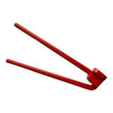 Porte serviette plastique rouge 1980