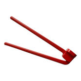 Porte serviette plastique rouge 1980