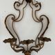 Pairs of sconces with 3 brass fires early XXth